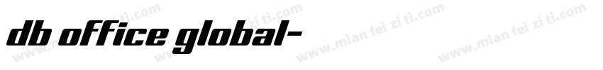db office global字体转换
